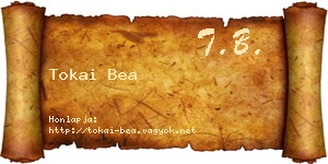 Tokai Bea névjegykártya